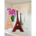 Eyfel Kulesi Dekoratif Kokulu Mum / Decorative Eiffel Tower Scented Candle - Açık Kahve