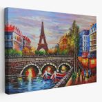 Eyfel Kulesi Paris, Modern Dekoratif Kanvas Tablo, Duvar Dekoru 1232