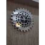 Eyka Store Gümüş Aynalı Şık Duvar Saati 40 Cm