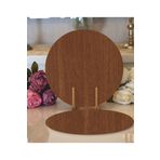 EYL Home Ahşap Supla Levha 6 Adet 3 Mm Ceviz Mdf 25 Cm Çap Yuvarlak Servis Altı Supla