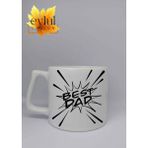 Eylül Design Best Dad Yazılı Baba Temalı Tasarım Baskılı Kupa