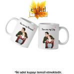 Eylül Design How I Met Your Mother Lily-Marshall İkili Porselen Sevgili Baskılı Kupa Bardak