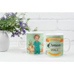 Eylül Design Kişiye Özel Isim Yazılı Veteriner Özel Baskı Meslek Kupa Bardak