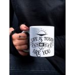 Eylül Design Life Is Tough Yazılı Motivasyon Temalı Özel Tasarım Baskılı Kupa Bardak