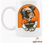 Eylül Design Mahkum Köpek Eğlenceli Esprili Özel Tasarım Baskılı Kupa Bardak