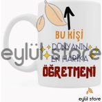 Eylül Design Öğretmen Temalı Özel Tasarım Baskılı Kupa