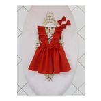 Eylülce Butik Fırfır Askılı Bebek Salopet