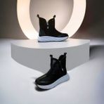 Eylül’s Shoes Paraşüt Kumaş Kadın Bot - 010-Siyah