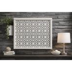 EyluX Modern Dekoratif Duvara Asılabilir Sigorta ve Modem Saklama Kutusu, Ahşap, Beyaz, 25x35x10 cm