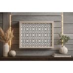 EyluX Shop Modern Dekoratif Duvara Asılabilir Sigorta ve Modem-Wifi Saklama Kutusu 25x35 cm Derinlik 10CM - Bej - Gri