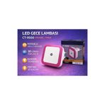 EyluX Shop Modern Sensörlü Mini Led Gece Lambası Led Spot FOTOSELLİ GECE LAMBASI