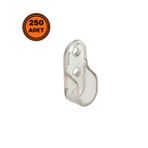 EYM 250 Adet Metali Oval Dolap Askı Borusu Flanşı Şeffaf