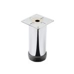 Eym 4 Adet Mobilya Ayağı Metal 10 cm Alttan Ayarlı 42 mm Krom Ayak