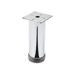 Eym 4 Adet Mobilya Ayağı Metal 12 cm Alttan Ayarlı 42 mm Krom Ayak