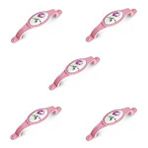 EYM 5 Adet Tomurcuk Porselen Mobilya Dolap Kulp 96 Mm Pembe Gül Pembe