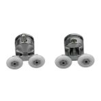 EYM Duşakabin Tekerleği Metal Gövdeli Krom 2 Li Set Teker Çapı 22 mm