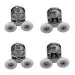 EYM Duşakabin Tekerleği Metal Gövdeli Krom 4 lü Set Teker Çapı 22 mm