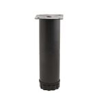 Eym Metal 15 cm Özel Mat Siyah Boyalı Ayarlı Mobilya Koltuk Ayağı