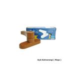 EYM Pvc Pencere Çocuk Emniyet Güvenlik Kilidi Çekmeli Açık Kahverengi 10 lu Paket