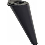 Eym Retro Açılı Konik Plastik Mobilya Ayak Koltuk Ayağı 15 cm Siyah