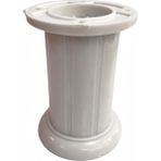 Eym Safir Plastik Ayak Mobilya Koltuk Ayağı 10 cm Üstten Ayarlı Beyaz