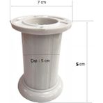 Eym Safir Plastik Ayak Mobilya Koltuk Ayağı Beyaz 5 cm
