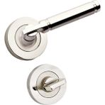 Eym Verda Nikel Inox Rozetli Kapı Kolu Wc