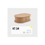 Eymen Hobi Kilitlemeli Ahşap Kutu Boyanabilir MDF Takı & Özel Eşya Saklama Kutusu 20x13x7