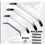Eymen Meral Aksesuar Geniş Alm Şahin Krom Rengi 160mm Kulp Malzeme Kaliteli Olup Kırılmazdır (Vidalar Dahil) Ölçüler Kapağınızdaki Iki Delik Arası Ölçüleridir!