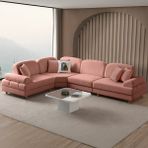 Eymense Aries Modüler Köşe Koltuk Takımı M Pembe - Modüler (Sağ-Sol Değiştirilebilir)