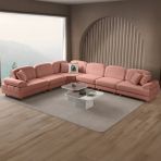 Eymense Aries Modüler Köşe Koltuk Takımı Xl Pembe - Modüler (Sağ-Sol Değiştirilebilir)