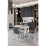 Eymense Essen 4 Sandalyeli Mutfak Masa Takımı