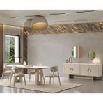 Eymense Loft Modern Yemek Odası Takımı MDF Malzeme 208 cm Genişlik 8 Parça