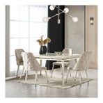 Eymense Lotus Silver Yemek Masa Takımı