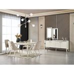Eymense Lotus Silver Yemek Odası Takımı