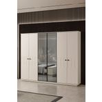 Eymense Petek Modern 6 Kapaklı Gardırop Dolap