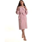 Eymir Home Collection Kadife Kapüşonlu Çocuk Bornozu Gülkurusu