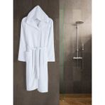 Eymir Home Collection Kapüşonlu Erkek/kadın Bornoz Yetişkin Unisex Pamuk - 2XL - Beyaz