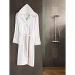 Eymir Home Collection Kapüşonlu Erkek/kadın Bornoz Yetişkin Unisex Pamuk - 2XL - Krem