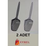 Eynel 2'li Küçük Delikli Kedi Kumu Eleme Küreği, Ince Dar Aralıklı Pet Tuvalet Temizleme Eleği Süzgeç