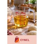 Eynel Dereceli Ölçü Kabı 500 ml Hacminde Sert Plastik Ölçü Kabı 0,5 L