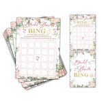 Eyouyeqi Gelin Partisi Oyunları - Gelin Partisi Bingo Düğün Parti Oyunu - Boho Çiçekli Yeşillik Bekarlığa Veda/Nişan Partisi Malzemeleri Etkinlikleri - 30 Oyun Kartı Paketi (A15)