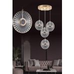 Eys 4W 4'Lü Gold Sarkıt Led Avize