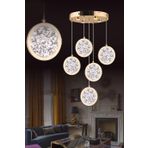 Eys 9W 5'Li Gold Sarkıt Led Avize