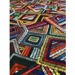 Eys Renkli Kilim Desenli Dijital Baskılı Döşemelik Kumaş