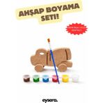 Eysera Ahşap Boyama Seti, Beton Mikseri – Çocuk Aktivite & Hobi Oyuncak, Montessori Eğitici Set