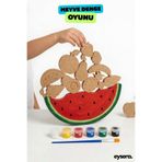 eysera Ahşap Meyve Denge Oyunu – Çocuk Boyama Aktivite & Hobi Oyuncak, Montessori Eğitici Set