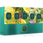 Eyüp Sabri Tuncer 5'li Cam Şişe Set 5 16X5 ml Limon Kokusuyla 68 Derece Ferahlatıcı Kolonya
