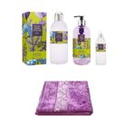 Eyüp Sabri Tuncer Alaçatı Lavanta 3 lü Set + 30 x 50 cm El ve Yüz Havlusu