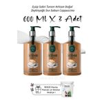 Eyüp Sabri Tuncer Artisan Doğal Zeytinyağlı Sıvı Sabun Cappuccino 600 ml X3